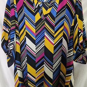 & Other Stories Multicolor Chevron Blouse